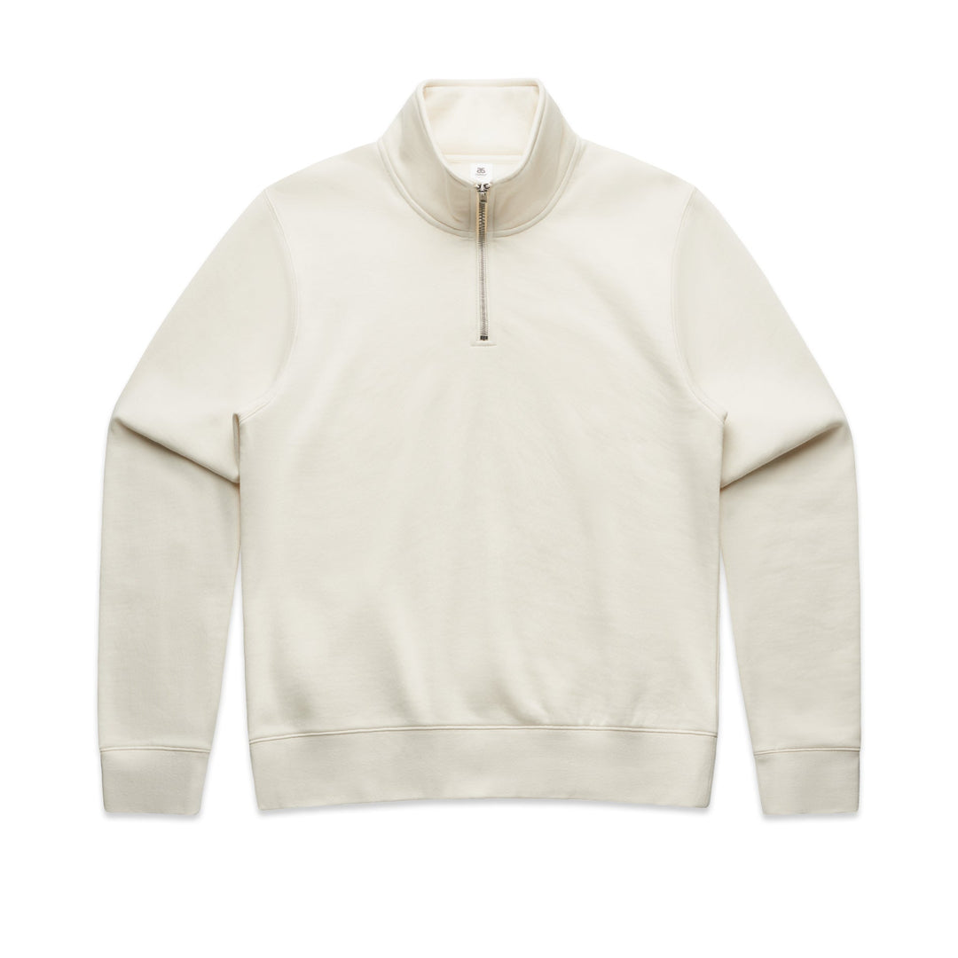 Half Zip Crewneck Sweatshirt - Ecru