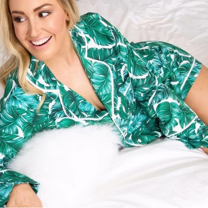 Limited Edition Personalised Pyjama Set - Long Sleeve Hamptons Print