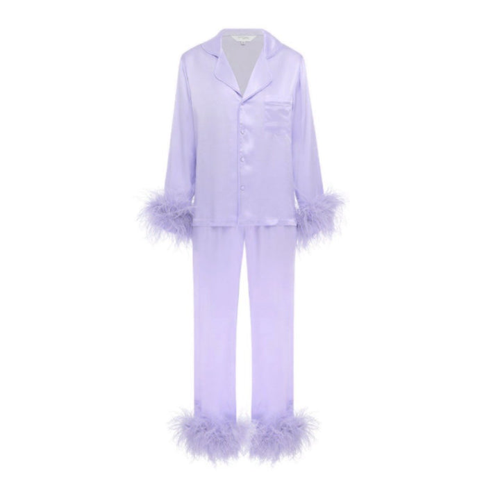 Limited Edition Purple Feather Pyjama Winter Set