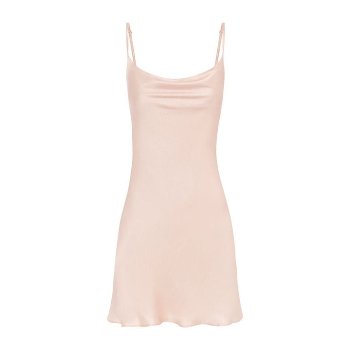 Cowl Neck Viscose Nightie - Pink (Faulty/Final Sale)