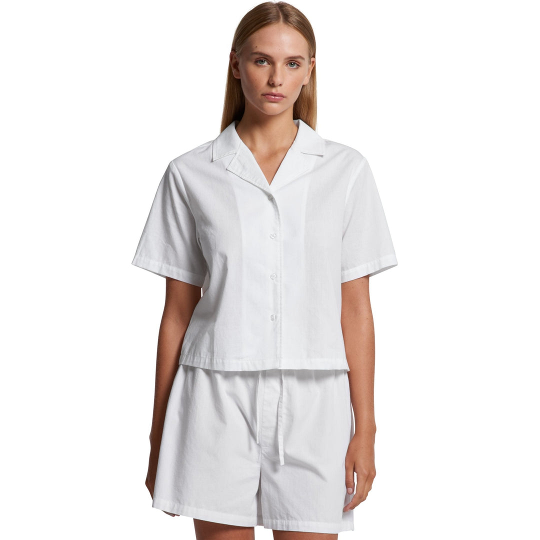 Cotton Pyjama Top - White