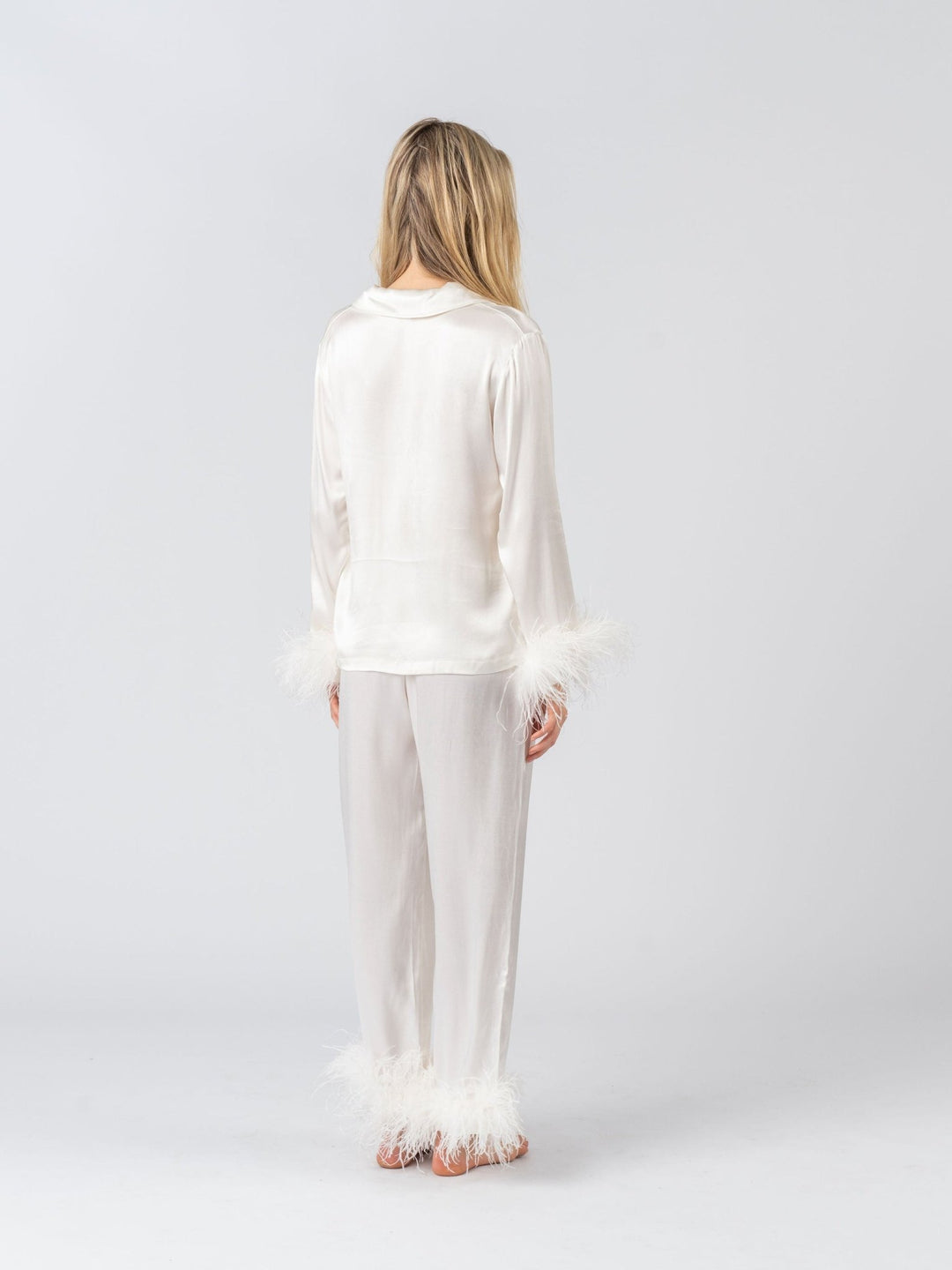 Ivory Feather Pyjama Winter Set
