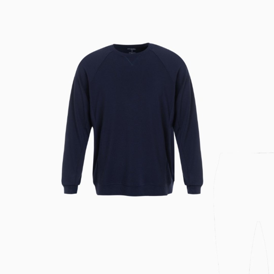 Men's Personalised Bamboo Pullover - Navy