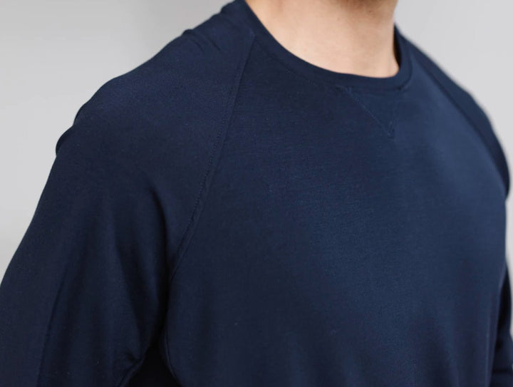 Men's Personalised Bamboo Pullover - Navy