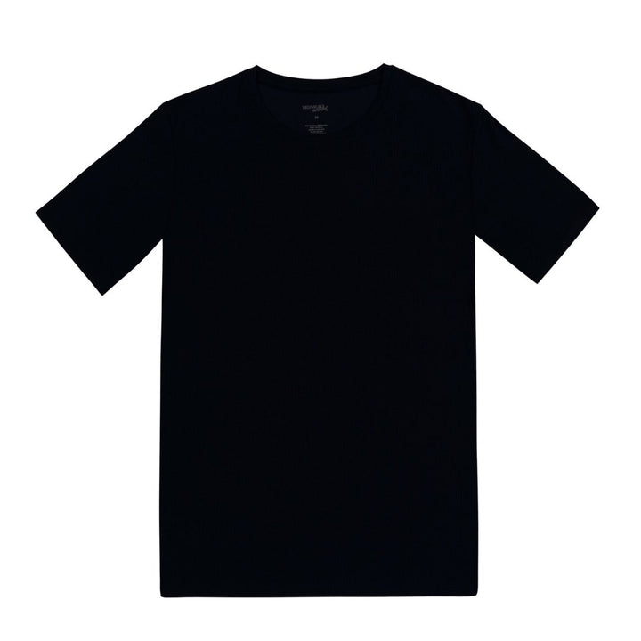 Men's Personalised Jersey Bamboo Lounge T-Shirt - Black