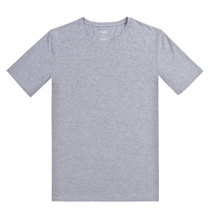 Men's Personalised Jersey Bamboo Lounge T-Shirt - Grey