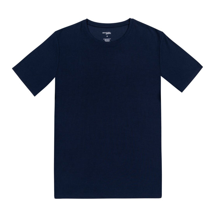 Men's Personalised Jersey Bamboo Lounge T-Shirt - Navy