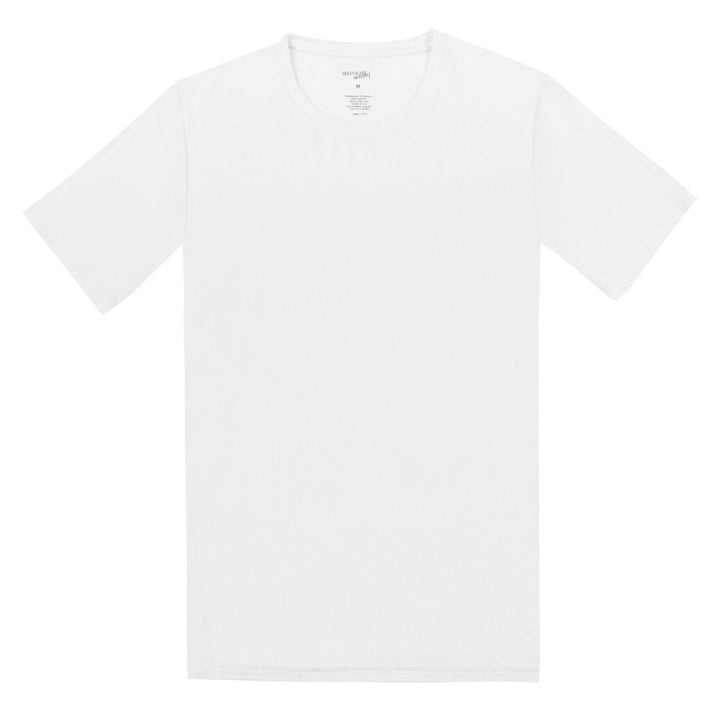 Men's Personalised Rib-Knit Bamboo Lounge T-Shirt - White