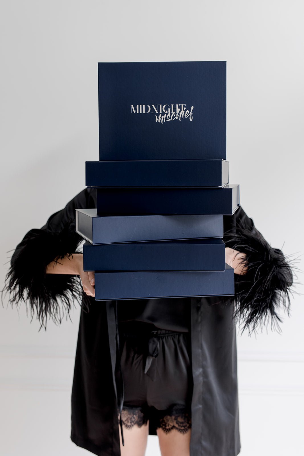 Premium Navy Gift Box & Card