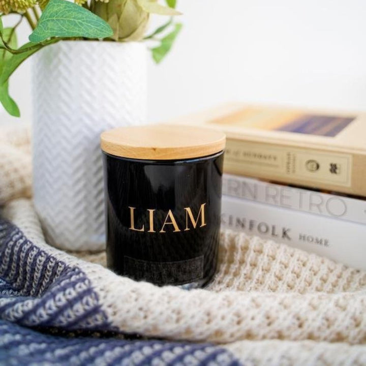 Signature Luxe Personalised Candle - Black