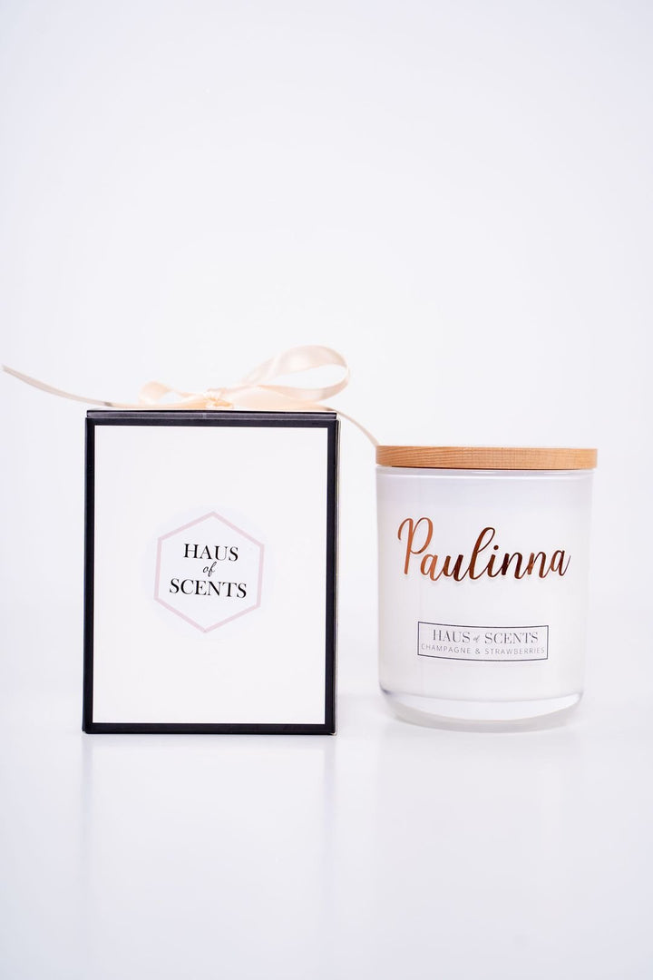 Signature Luxe Personalised Candle - White