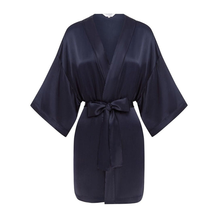 Viscose Robe - Navy