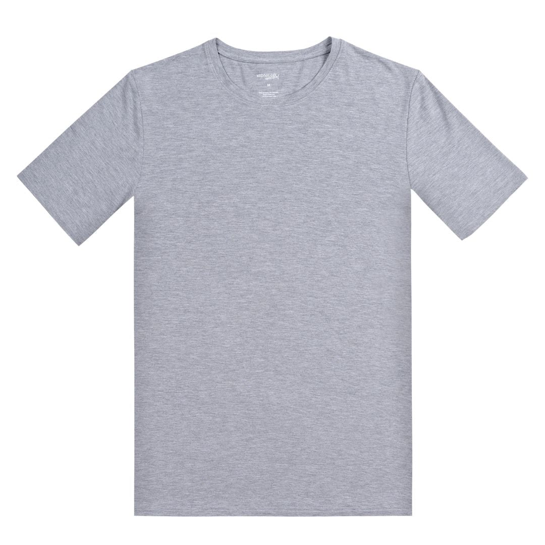 Women's Personalised Jersey Bamboo Lounge T-Shirt - Grey